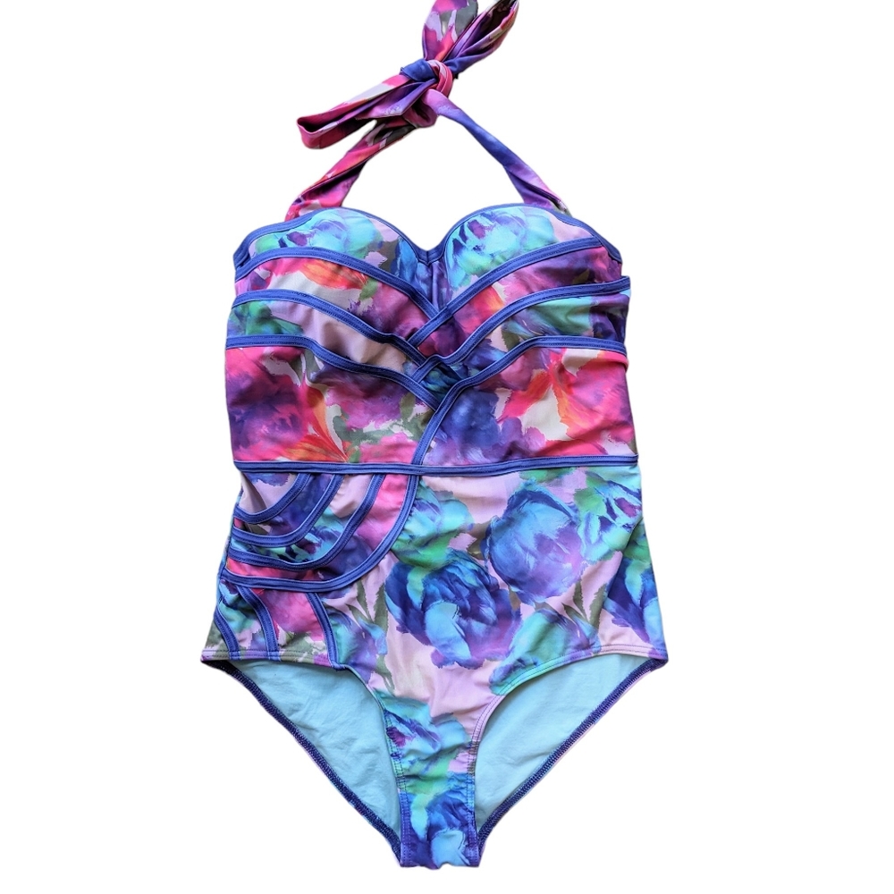 ModCloth Retro Underwire Swimsuit Size Medium